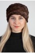 Mink fur hat – Created with brown mink fur remnants